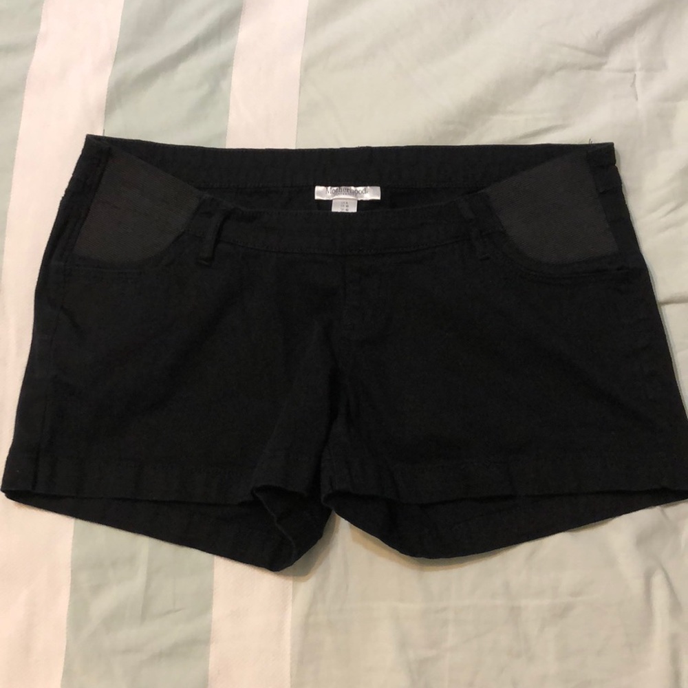 Motherhood Maternity black shorts
